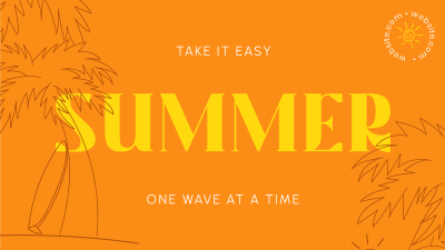 Easy Summer Facebook event cover Image Preview