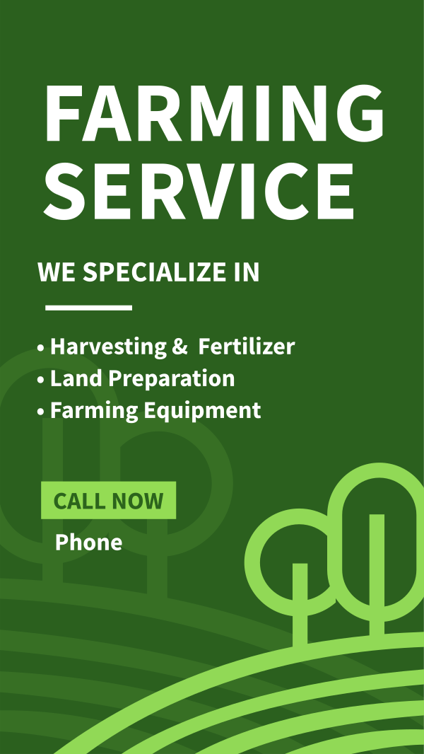 Farming Service Facebook Story Design