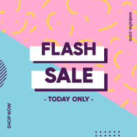 Flash Sale Memphis Instagram Post Design
