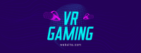 VR Gaming Headset Facebook Cover Design
