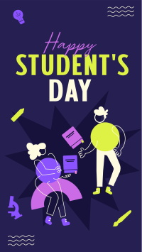 Student Geometric Day Facebook story Image Preview