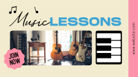 Music Lessons Facebook event cover Image Preview