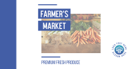 Premium Farmer's Market Twitter Post Design