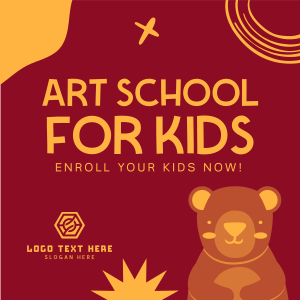 Art Class For Kids Instagram post Image Preview