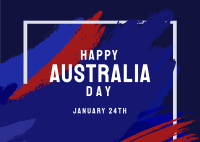 Happy Australia Postcard Design