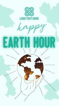 Happy Earth Hour YouTube Short Design