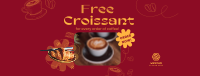 Croissant Coffee Promo Facebook cover Image Preview