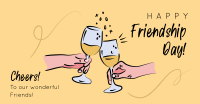 Friendship Day Cheers Facebook Ad Design