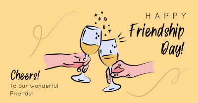 Friendship Day Cheers Facebook ad Image Preview