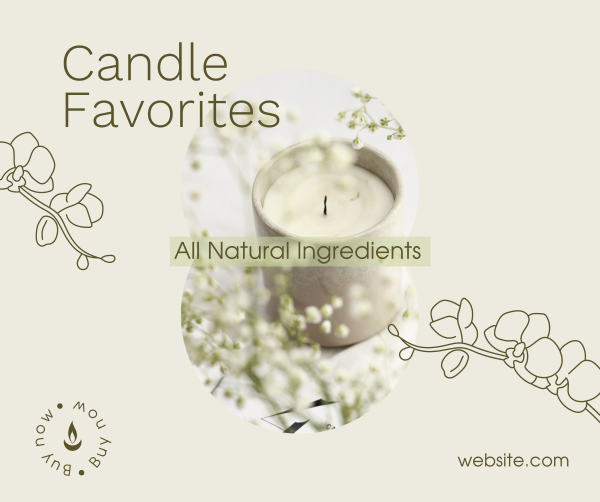 Scented Home Candle  Facebook Post Design Image Preview