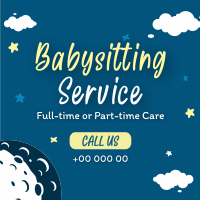 Cute Babysitting Services Instagram post Image Preview