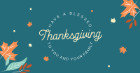 Thanksgiving Leaves Facebook Ad Design