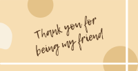 Thank you friend greeting Facebook ad Image Preview