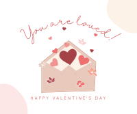 Valentine Envelope Facebook Post Design