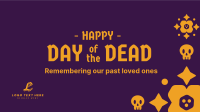 Day of the Dead Floral and Skull Pattern Facebook Event Cover Design
