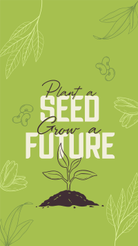 Earth Day Seed Planting Instagram Reel Design