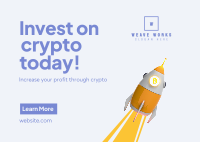 Crypto to the Moon Postcard Image Preview