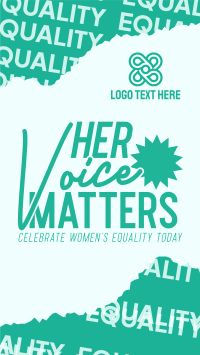 Women's Voice Celebration YouTube short Image Preview