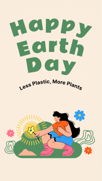Plant a Tree for Earth Day Facebook Story Design