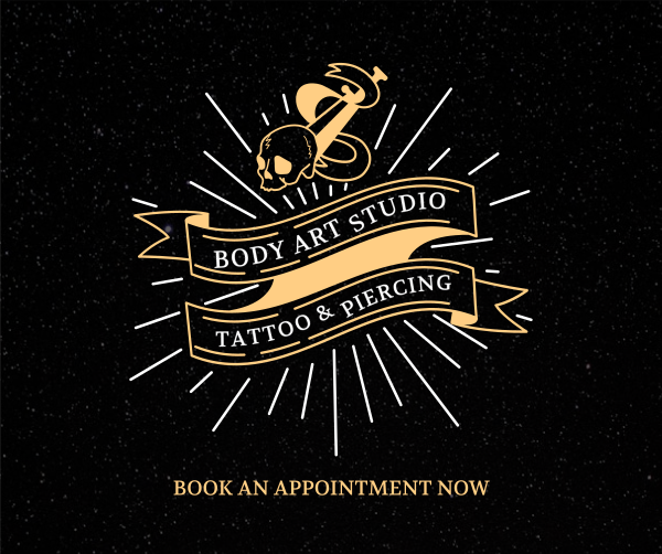 Tattoo Studio Badge Facebook Post Design Image Preview