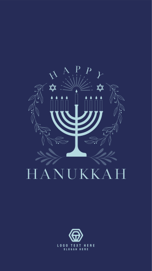 Happy Hanukkah Instagram story Image Preview