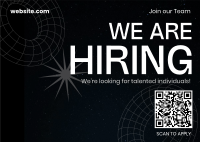 Now Hiring Agnostic Postcard Design