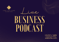 Corporate Business Podcast Postcard Design