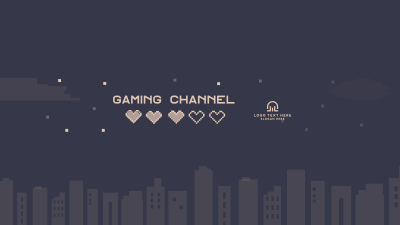 Cute 8 Bit  YouTube Banner Image Preview