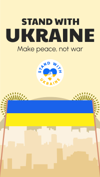 Stand With Ukraine Banner Facebook Story Design