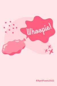 Whoopie April Fools Pinterest Pin Design
