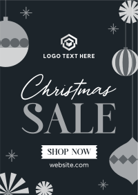 Ornamental Christmas Sale Flyer Design