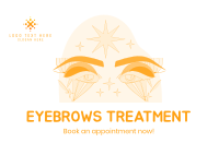 Eyebrows Treatment Postcard Image Preview