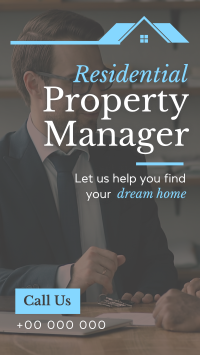 Property Manager at your Service Facebook Story Design