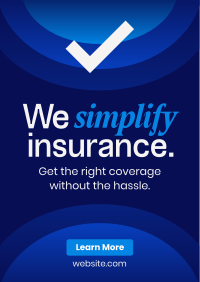 Minimalist Insurance Coverage Poster Image Preview