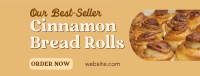 Best-seller Cinnamon Rolls Facebook Cover Image Preview