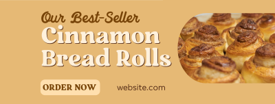 Best-seller Cinnamon Rolls Facebook cover Image Preview