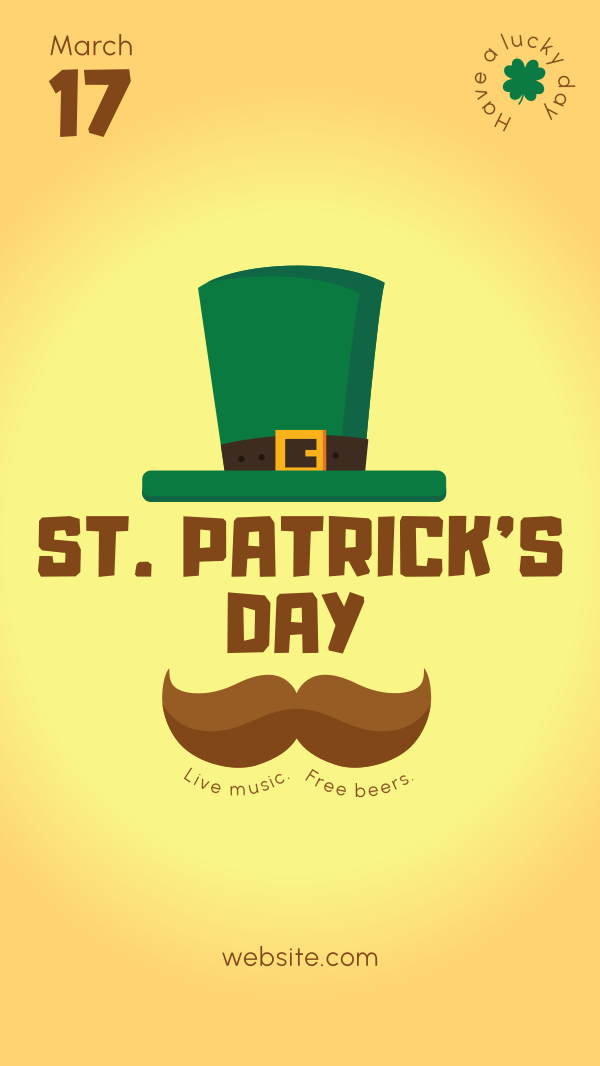 Patrick's Day  Facebook Story Design Image Preview