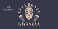 Kwanzaa African Mask  Twitter Post Design