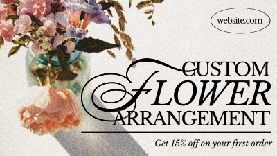 Editorial Flower Service Facebook event cover Image Preview