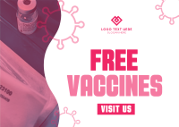 Free Vaccination For All Postcard Design