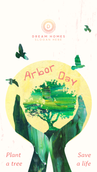 Creative Arbor Day YouTube Short Image Preview