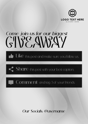 Wispy Vibrant Giveaway Flyer Image Preview