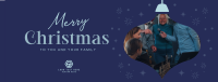 Warm Festive Christmas Facebook cover Image Preview