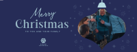 Warm Festive Christmas Facebook cover Image Preview