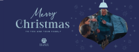 Warm Festive Christmas Facebook cover Image Preview