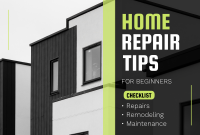 Simple Home Repair Tips Pinterest Cover Design