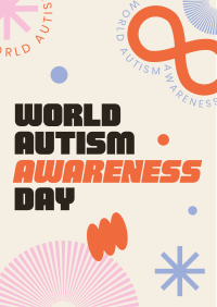 Abstract Autism Awareness Flyer Design
