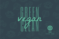 Green Clean and Vegetarian Pinterest board cover Image Preview