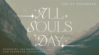 Sparkly All Souls Day Greeting Animation Design