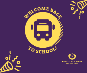 Welcome Back School Bus Facebook post Image Preview